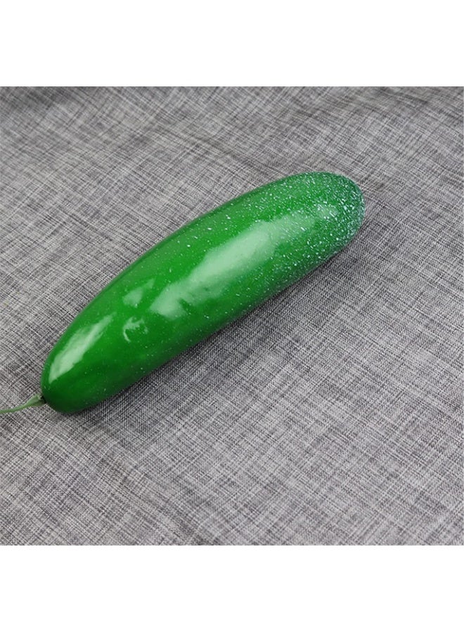 Skyseen 3 Pcs Artificial Lifelike Green Cucumber Fake Vegetable Decoration - Image 2